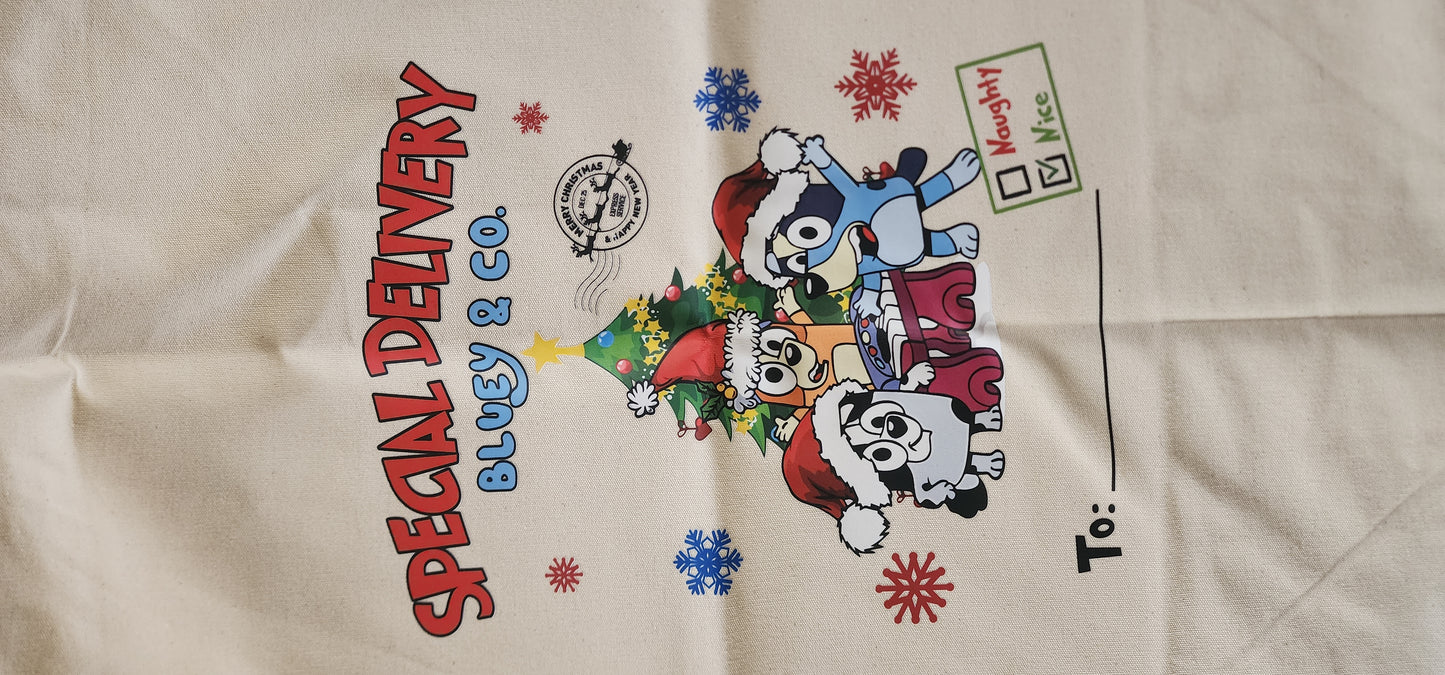 Bluey Christmas Sack