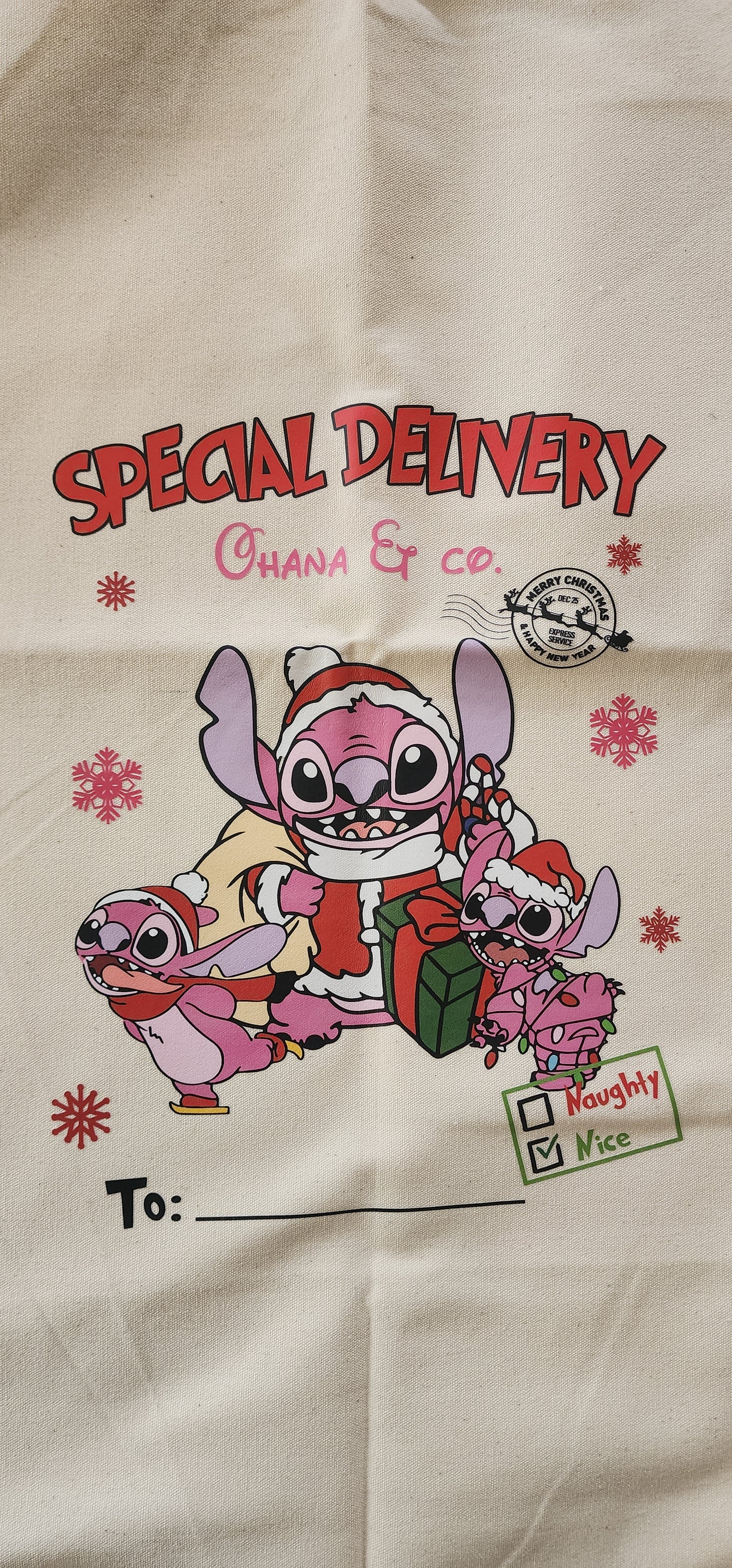 Stitch Christmas Sack