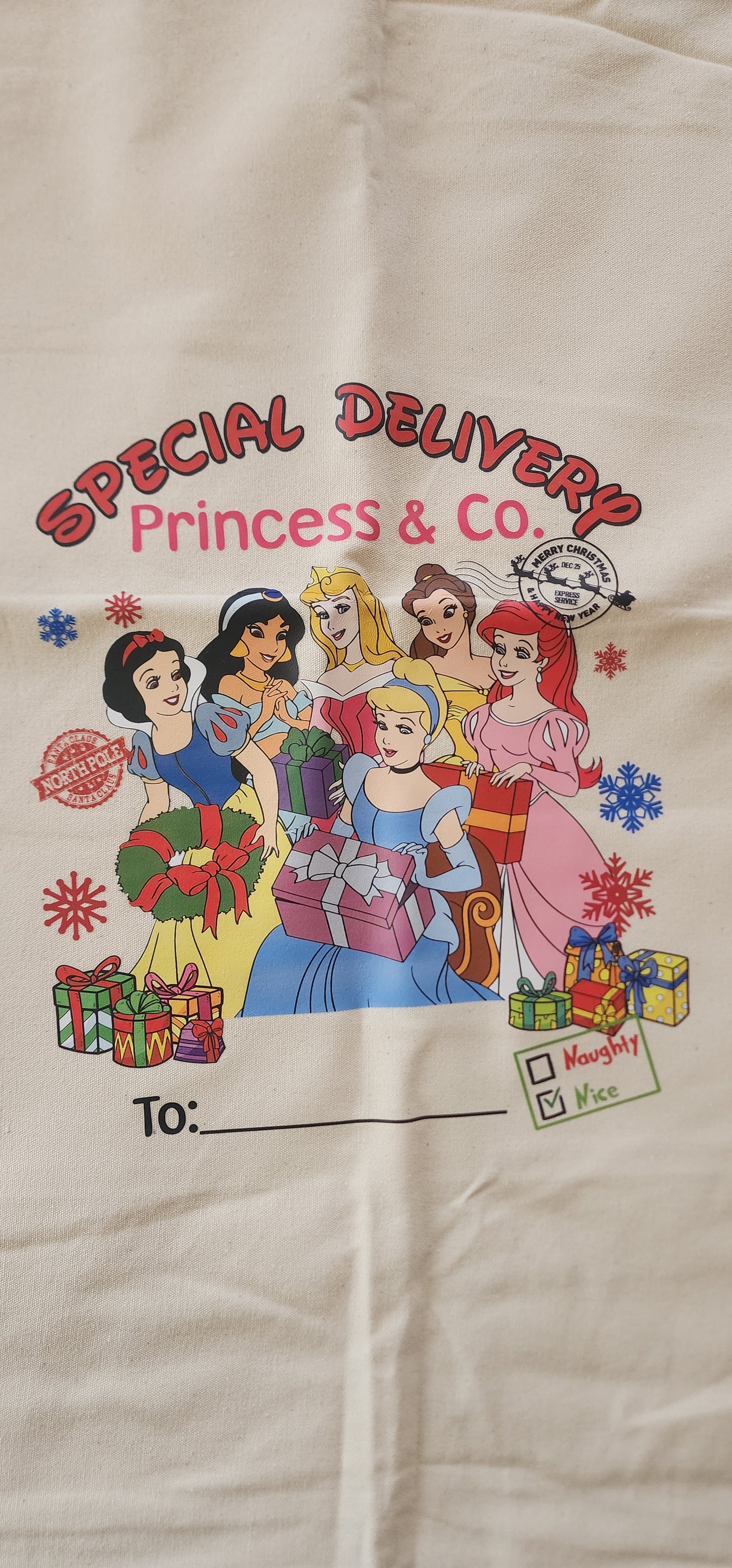 Princess Christmas Sack