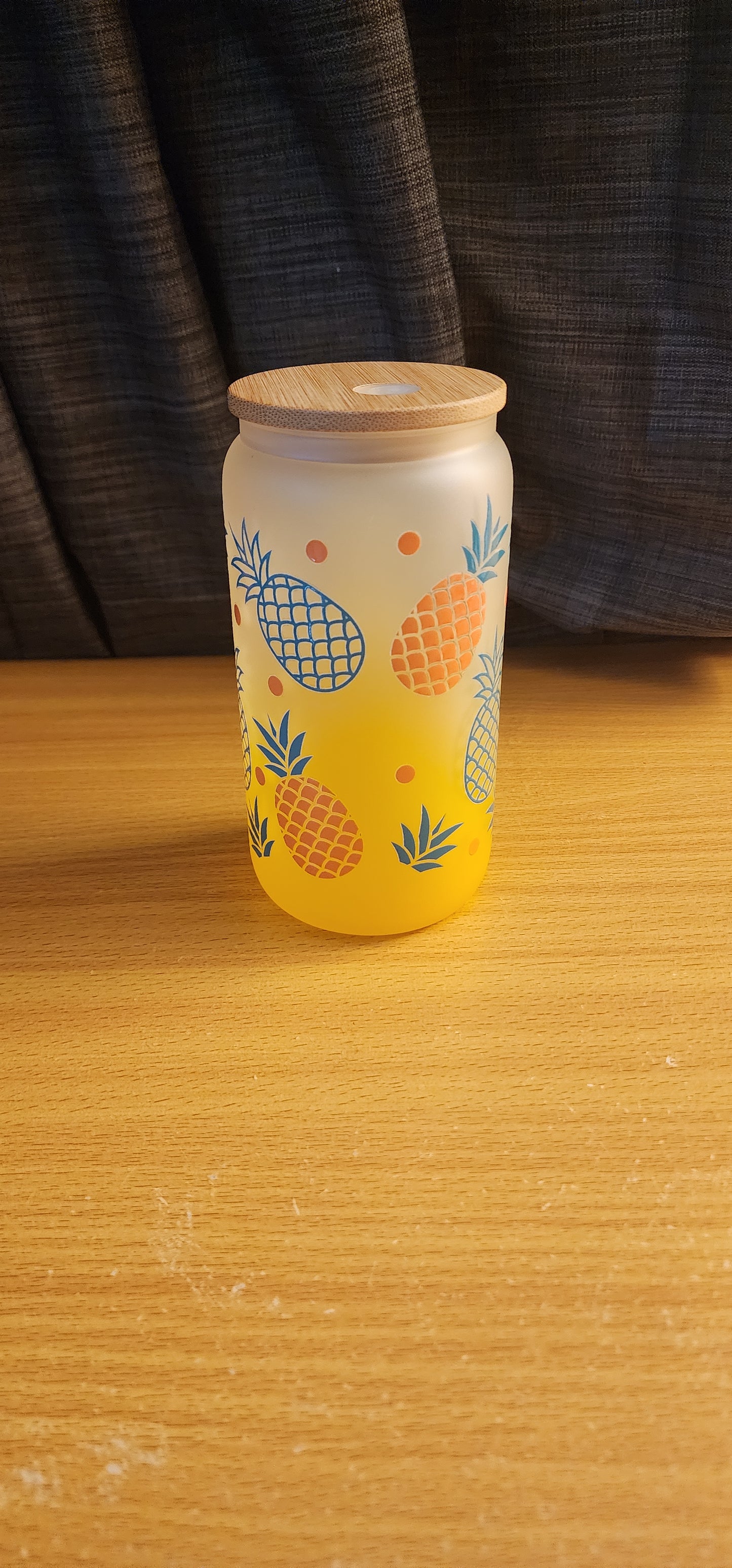 Pineapple beer can