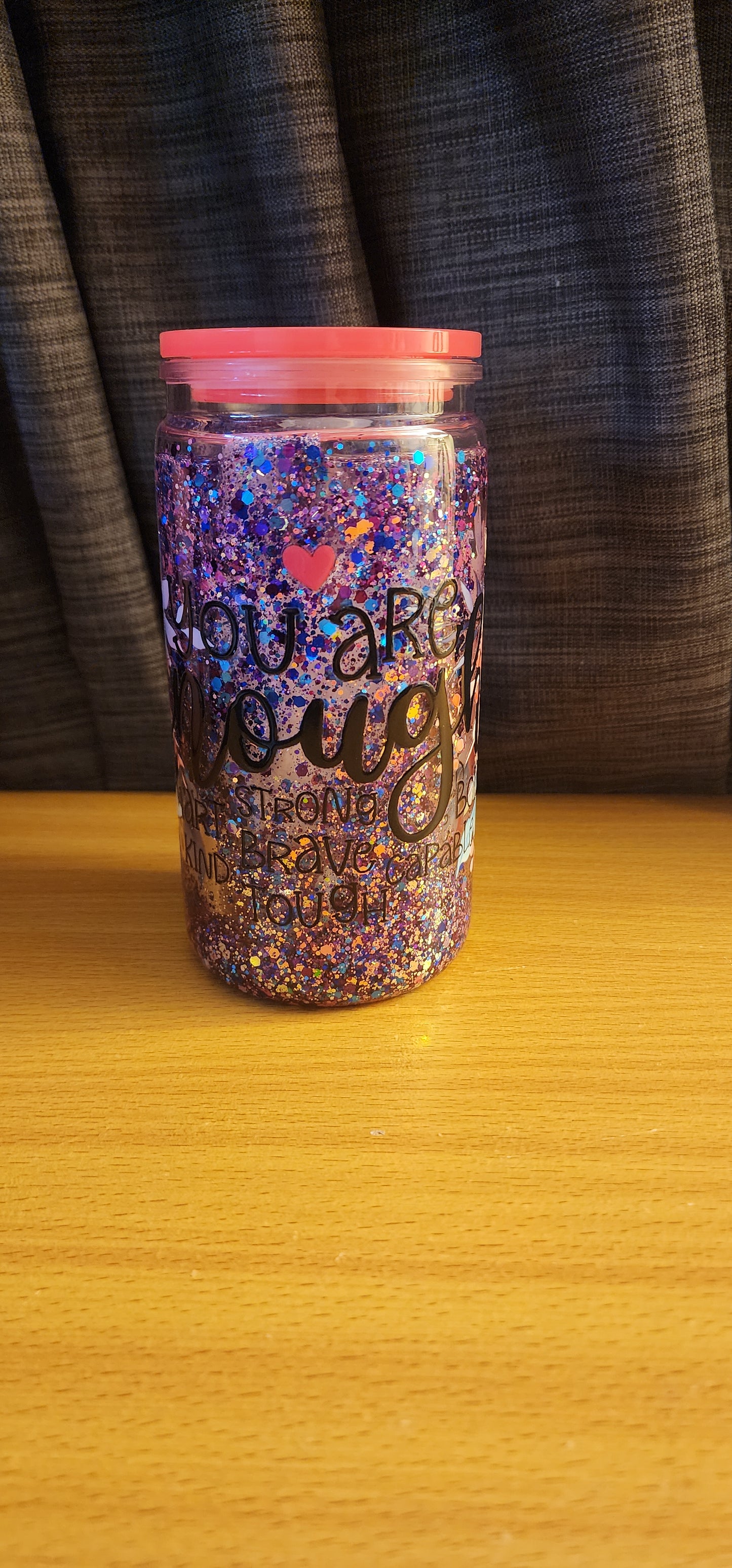 You are enough Snow Globe tumbler