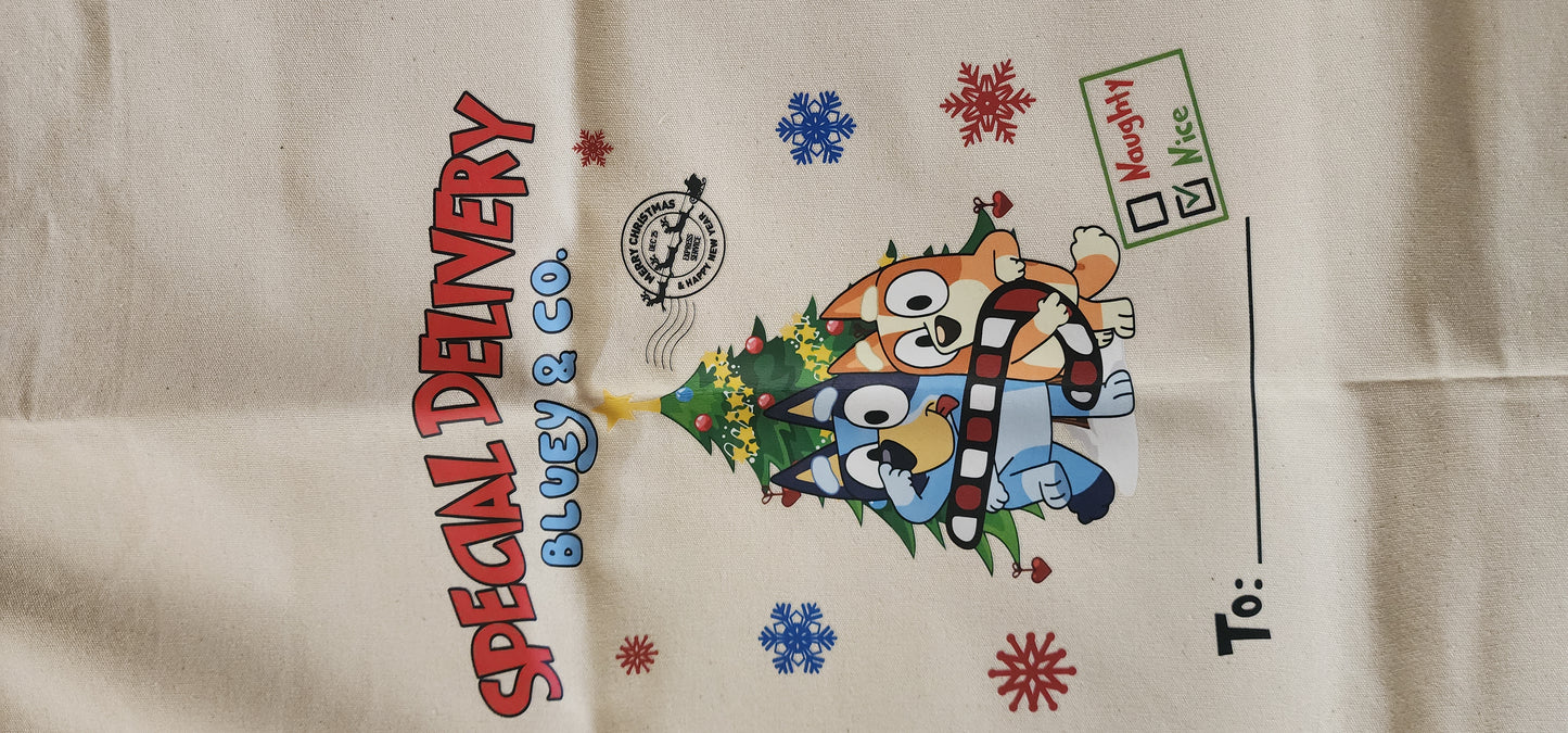 Bluey Christmas Sack