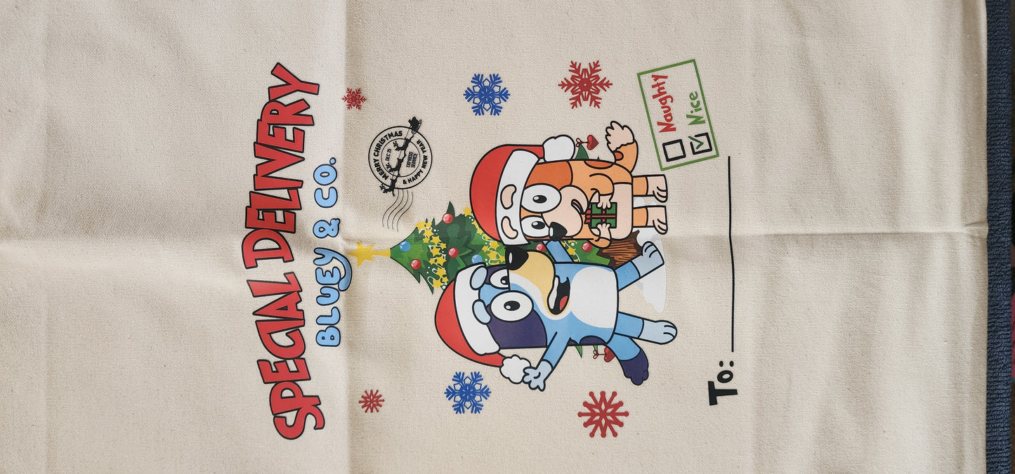 Bluey Christmas Sack