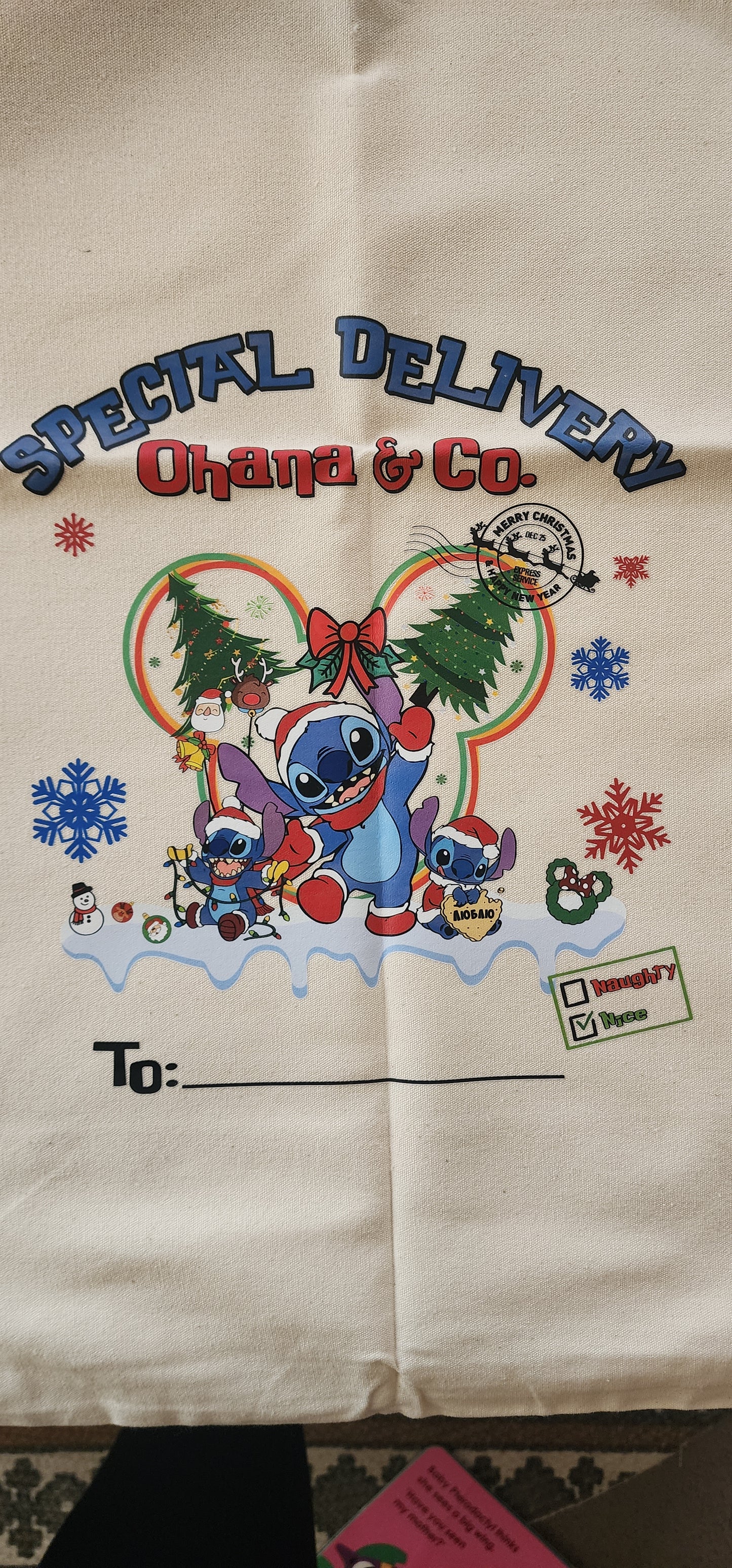 Stitch Christmas Sack