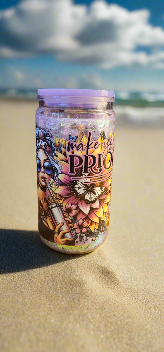 Make yourself a priority Snowglobe Tumbler