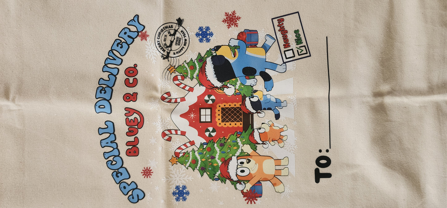 Bluey Christmas Sack