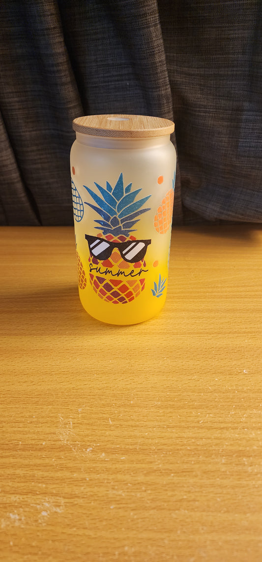 Pineapple beer can