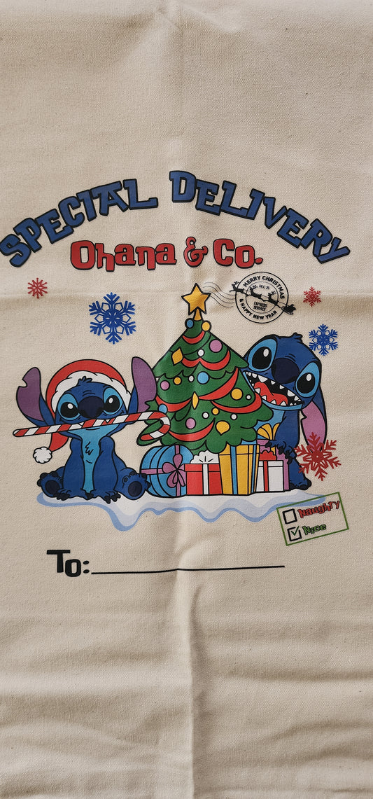 Stitch Chrismas Sack